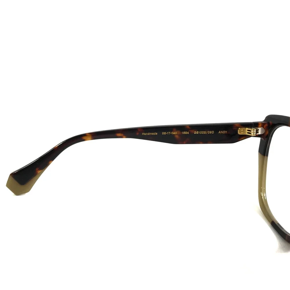 Gigi Studios Eyeglasses Frames ANDY GS1002/02O Brown Beige Cat Eye 56-17-140